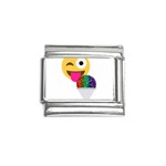 glitter wink emoji  Italian Charm (9mm)