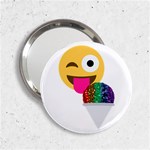 glitter wink emoji  2.25  Handbag Mirror