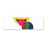 glitter wink emoji  Sticker (Bumper)