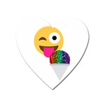 glitter wink emoji  Magnet (Heart)