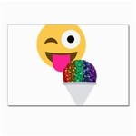 glitter wink emoji  Postcard 4 x 6  (Pkg of 10)