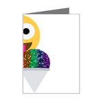 glitter wink emoji  Mini Greeting Card