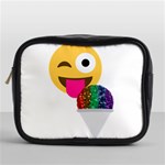 glitter wink emoji  Mini Toiletries Bag (One Side)