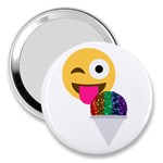 glitter wink emoji  3  Handbag Mirror