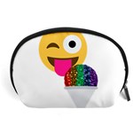 glitter wink emoji  Accessory Pouch (Large)