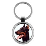 Strong and Brave Key Chain (Round)