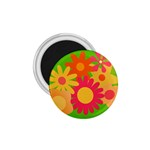 Groovy Mod Floral 1.75  Magnet