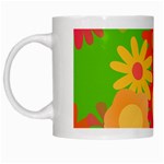 Groovy Mod Floral White Mug