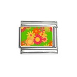 Groovy Mod Floral Italian Charm (9mm)