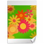 Groovy Mod Floral Canvas 20  x 30 