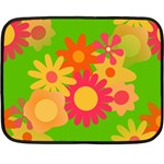 Groovy Mod Floral Double Sided Fleece Blanket (Mini)