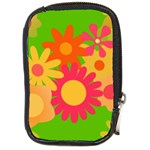 Groovy Mod Floral Compact Camera Leather Case