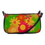 Groovy Mod Floral Shoulder Clutch Bag