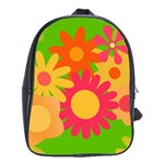 Groovy Mod Floral School Bag (XL)