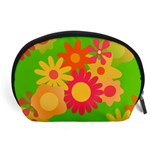 Groovy Mod Floral Accessory Pouch (Large)