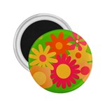 Groovy Mod Floral 2.25  Magnet