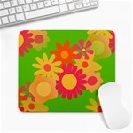 Groovy Mod Floral Large Mousepad