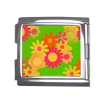 Groovy Mod Floral Mega Link Italian Charm (18mm)