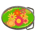 Groovy Mod Floral Belt Buckle