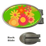 Groovy Mod Floral Money Clip (Oval)