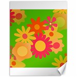 Groovy Mod Floral Canvas 18  x 24 