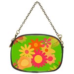 Groovy Mod Floral Chain Purse (One Side)