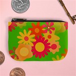 Groovy Mod Floral Mini Coin Purse