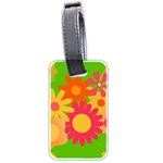 Groovy Mod Floral Luggage Tag (two sides)