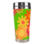 Groovy Mod Floral Stainless Steel Travel Tumbler