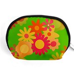 Groovy Mod Floral Accessory Pouch (Medium)