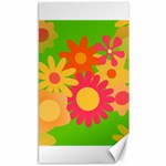 Groovy Mod Floral Canvas 40  x 72 