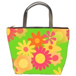 Groovy Mod Floral Bucket Bag