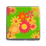 Groovy Mod Floral Memory Card Reader (Square)