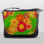 Groovy Mod Floral Messenger Bag