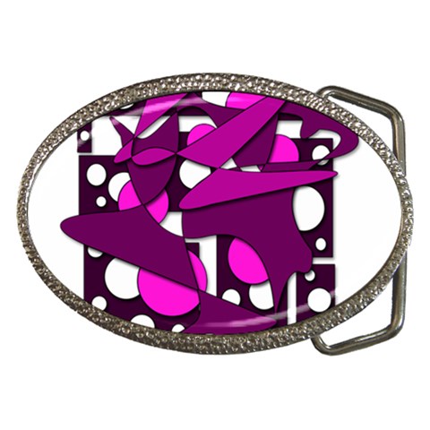 Something purple Belt Buckles from ArtsNow.com Front