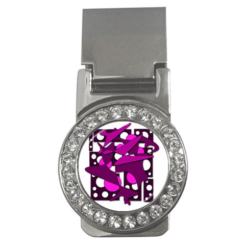 Something purple Money Clips (CZ)  from ArtsNow.com Front