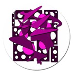 Something purple Magnet 5  (Round)