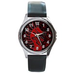 Red dragon Round Metal Watch