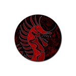 Red dragon Rubber Coaster (Round) 