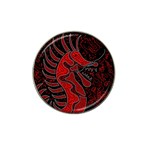 Red dragon Hat Clip Ball Marker (4 pack)