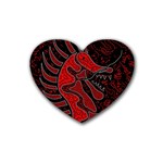 Red dragon Heart Coaster (4 pack) 