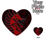 Red dragon Multi-purpose Cards (Heart) 