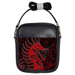 Red dragon Girls Sling Bags