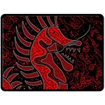 Red dragon Fleece Blanket (Large) 