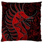 Red dragon Large Flano Cushion Case (One Side)