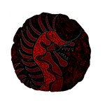 Red dragon Standard 15  Premium Flano Round Cushions