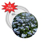 Blue Forget-me-not flowers 2.25  Buttons (10 pack) 