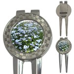 Blue Forget-me-not flowers 3-in-1 Golf Divots