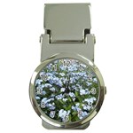 Blue Forget-me-not flowers Money Clip Watches