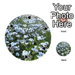 Blue Forget-me-not flowers Playing Cards 54 (Round) 